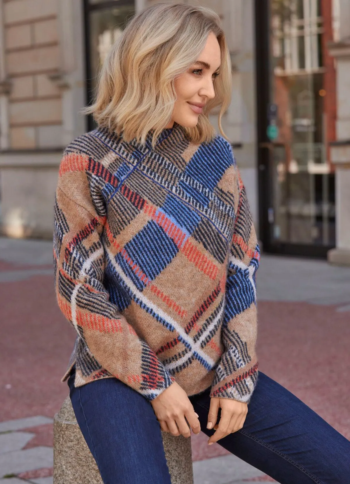 Damen B/ANCA Pullover aus Jacquard