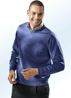 Herren BADER Pullover in 4 Farben mit rundem Halsausschnitt