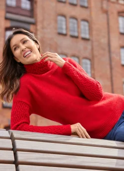 Damen laurakent Pullover mit dekorativen Strukturakzenten