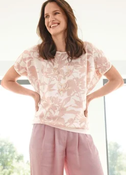 Damen Tizia Pullover mit edlem Jacquard-Dessin