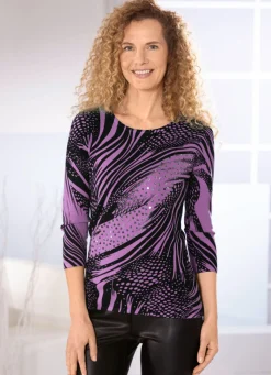 Damen BADER Pullover mit Paillettenzier