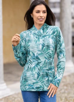 Damen BADER Pullover mit raffiniertem V-Kragen