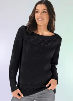 Damen BADER Pullover mit recycelter Baumwolle