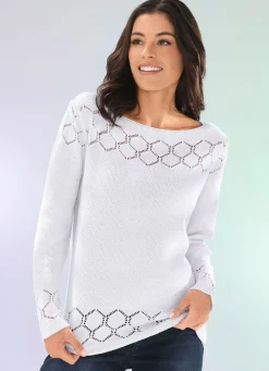 Damen BADER Pullover mit recycelter Baumwolle