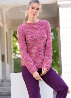 Damen RABE Pullover mit Reiskornstruktur