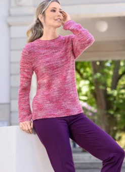 Damen RABE Pullover mit Reiskornstruktur