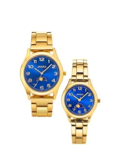Damen POOLS Quartz-Partneruhr von mit Mondphasen