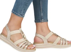 Damen Remonte Riemchen-Sandale mit Metallschmuck