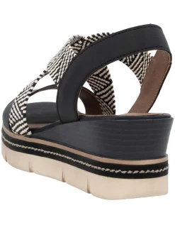 Damen Remonte Sandalette mit Flechtdurchzügen