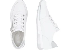 Damen Remonte Schnür-Sneaker mit silberfarben schimmerndem Kontrast-Besatz