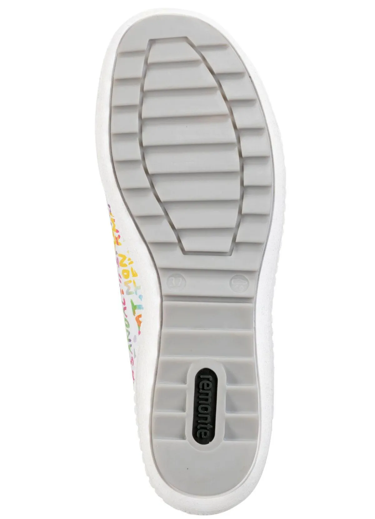 Damen Remonte Sneaker aus beschichtetem, frech bedrucktem Leder
