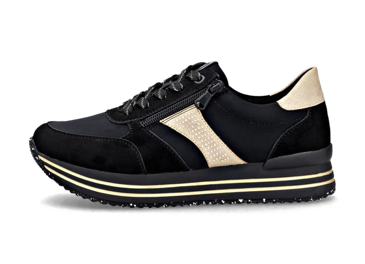 Damen Remonte , trendige Damen-Sneaker, Weite G, mit herausnehmbarem Fußbett