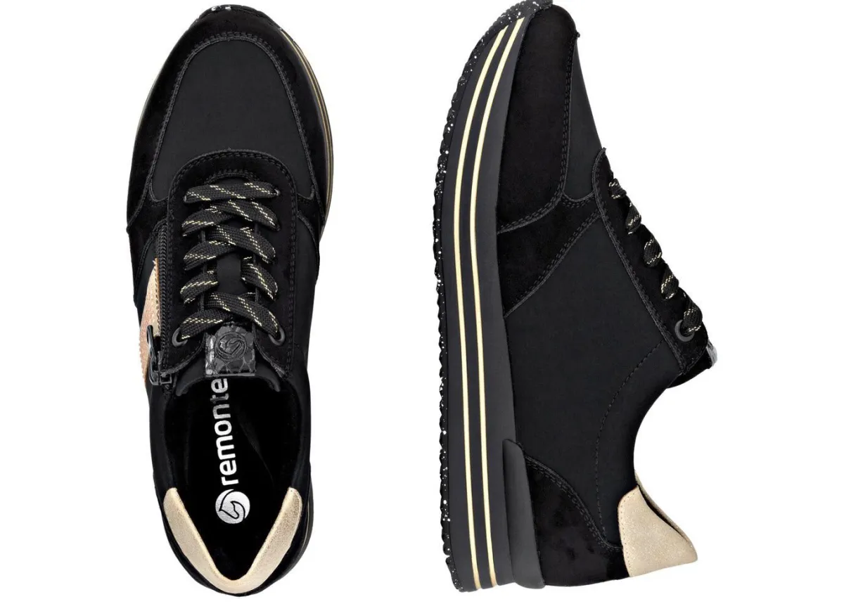 Damen Remonte , trendige Damen-Sneaker, Weite G, mit herausnehmbarem Fußbett