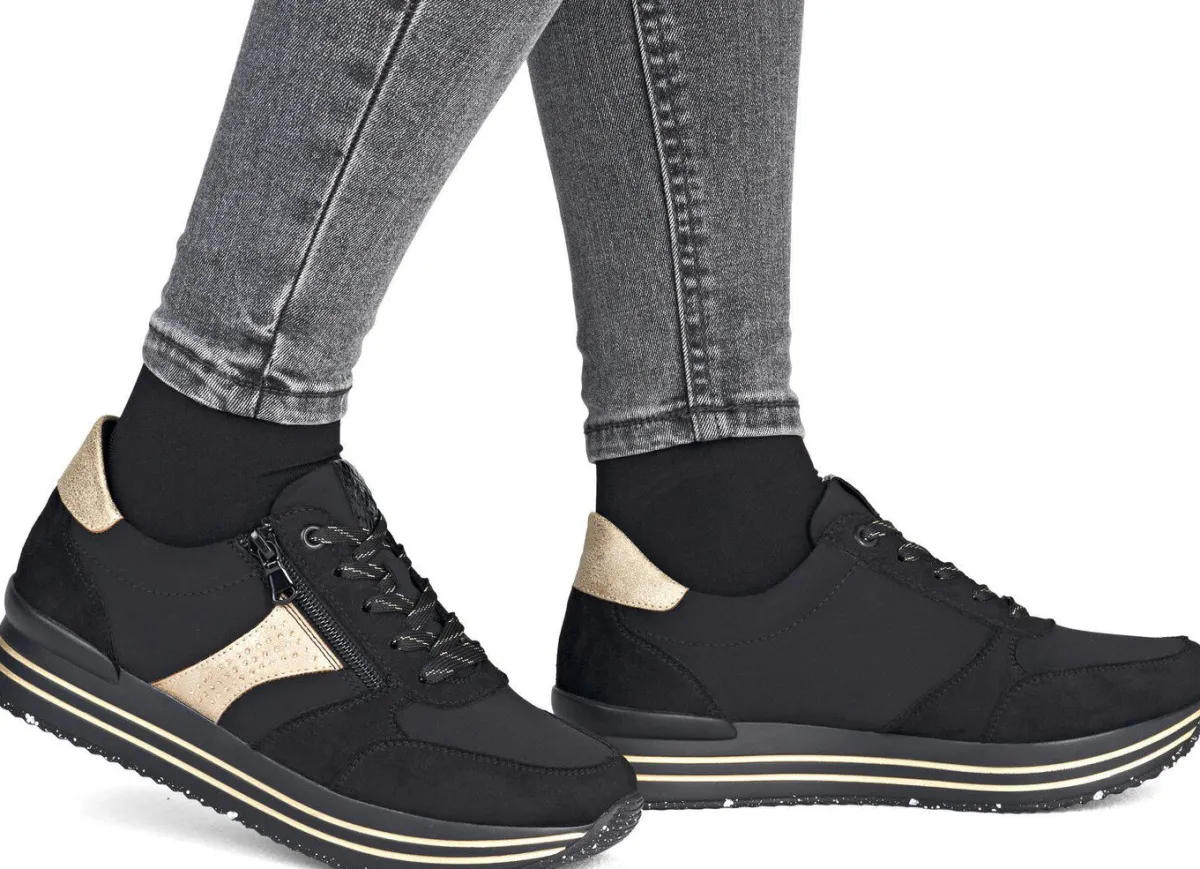 Damen Remonte , trendige Damen-Sneaker, Weite G, mit herausnehmbarem Fußbett
