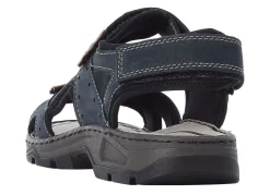 Herren Rieker , klassische Herren-Trekkingsandalen, aus Leder