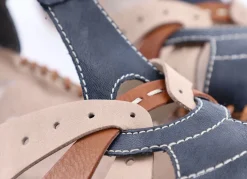 Damen Rieker , leichte Damen-Sandalen, Weite G, mit Klettverschluss