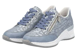Damen Rieker Schnür-Sneaker aus bedrucktem Synthetikmaterial