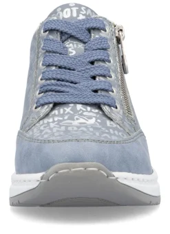 Damen Rieker Schnür-Sneaker aus bedrucktem Synthetikmaterial