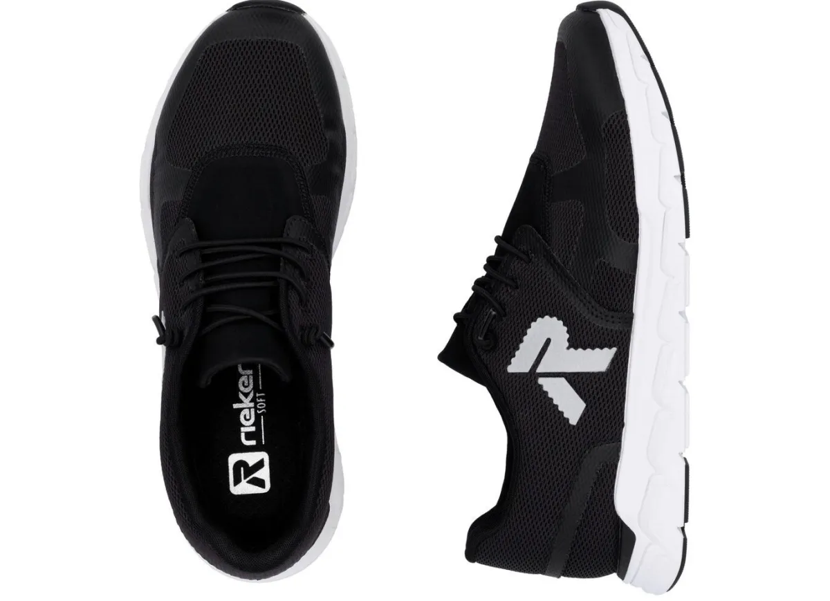 Damen Rieker Sneaker aus teilweise beschichtetem Meshmaterial