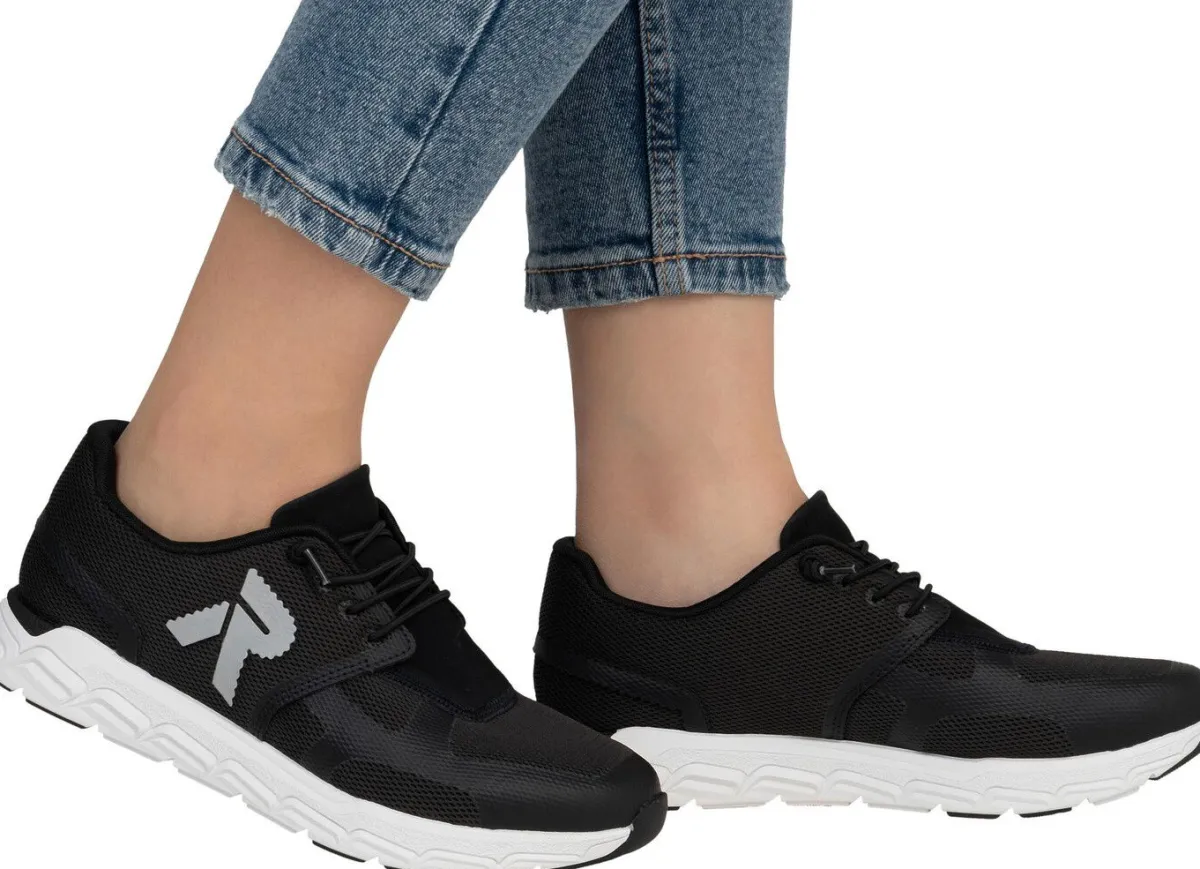 Damen Rieker Sneaker aus teilweise beschichtetem Meshmaterial