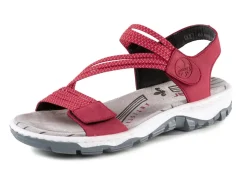 Damen Rieker , sportliche Damen-Sandalen, mit zwei Klettspangen