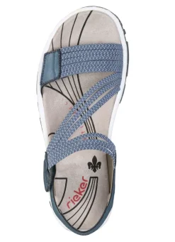 Damen Rieker , sportliche Damen-Sandalen, mit zwei Klettspangen