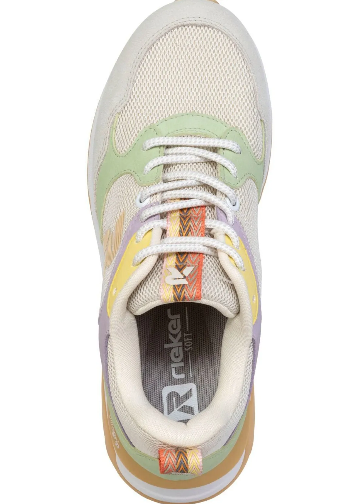 Damen Rieker , sportliche Damen-Sneaker, mit herausnehmbarem Fußbett