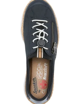 Damen Rieker , sportliche Damen-Sneaker, mit MemoSoft Decksohle