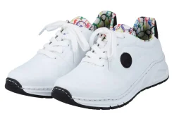 Damen Rieker , stylische Damen-Sneaker, Weite H, mit herausnehmbarem Fußbett