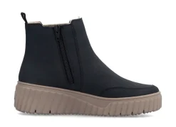 Damen Rieker , trendige Damen-Boots, Winterschuhe, mit herausnehmbarem Fußbett
