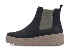 Damen Rieker , trendige Damen-Boots, Winterschuhe, mit herausnehmbarem Fußbett