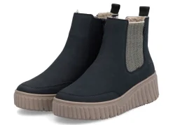 Damen Rieker , trendige Damen-Boots, Winterschuhe, mit herausnehmbarem Fußbett