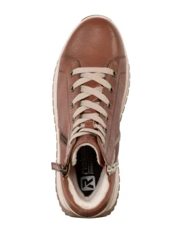 Damen Rieker , trendige Damen-Boots, Winterschuhe, mit herausnehmbarem Fußbett