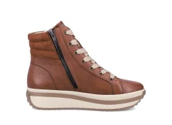 Damen Rieker , trendige Damen-Boots, Winterschuhe, mit herausnehmbarem Fußbett