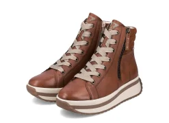 Damen Rieker , trendige Damen-Boots, Winterschuhe, mit herausnehmbarem Fußbett