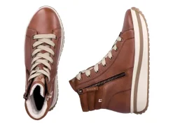 Damen Rieker , trendige Damen-Boots, Winterschuhe, mit herausnehmbarem Fußbett
