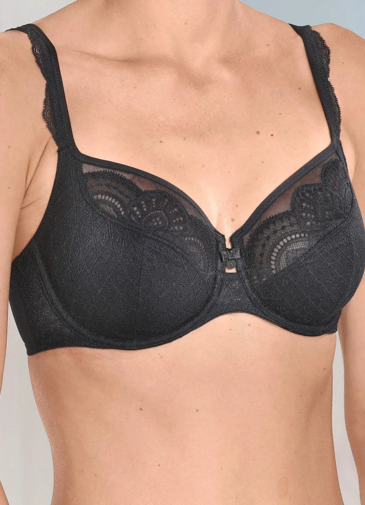 Damen ROSA FAIA Bügel-BH mit hübscher Elastikspitze