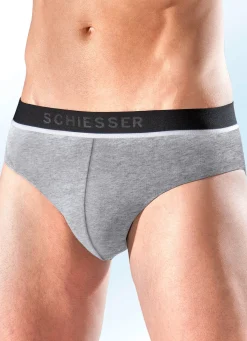 Herren BADER Schiesser Dreierpack Slips aus Feinjersey