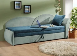 Kinder BADER Schlafsofa mit Bettkasten und 1 Dekokissen