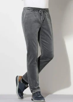 Herren BADER Schlupfcordhose mit Gummibund rundum in 3 Farben
