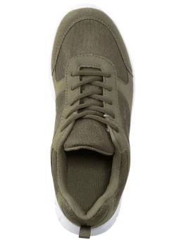 Herren BADER Schnür-Sneaker aus Synthetik und weichem Textilmaterial