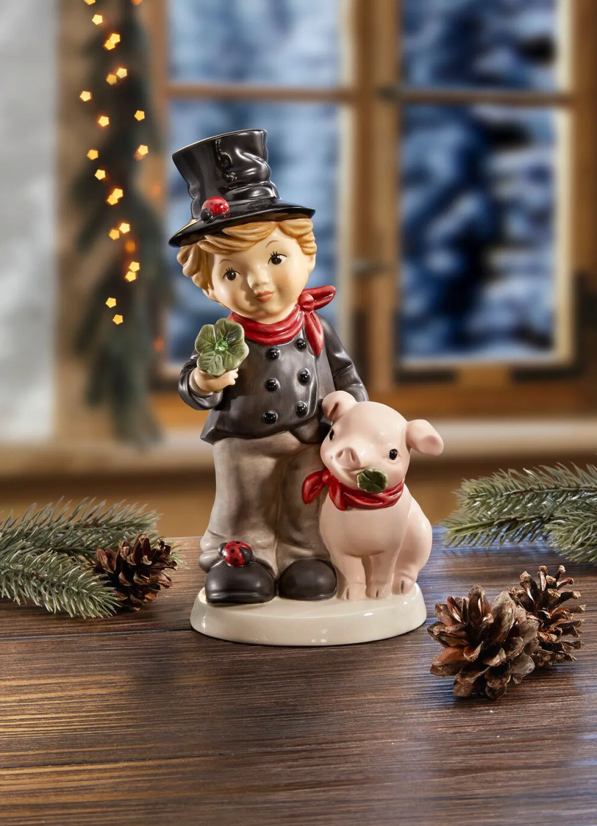 GOEBEL Schornsteinfeger mit Schwein