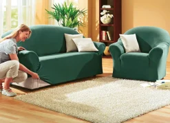 BADER Schützende Stretchbezüge für Sessel und Sofa