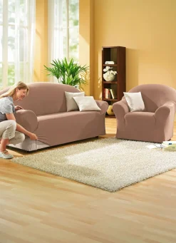 BADER Schützende Stretchbezüge für Sessel und Sofa