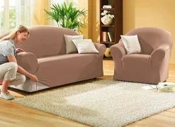 BADER Schützende Stretchbezüge für Sessel und Sofa