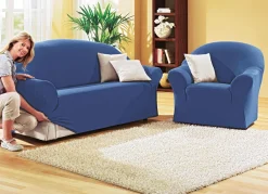 BADER Schützende Stretchbezüge für Sessel und Sofa