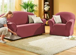 BADER Schützende Stretchbezüge für Sessel und Sofa