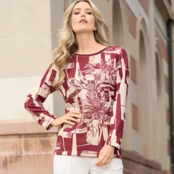 Damen laurakent Shirt Allover-Druck und Zierplättchen