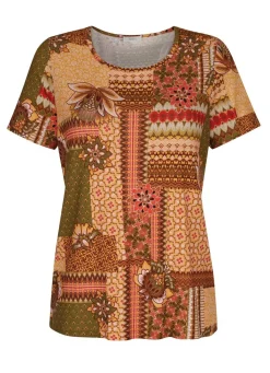 Damen BADER Shirt in gepatchter Optik