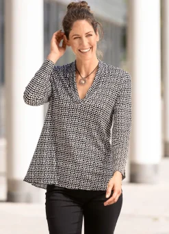 Damen BADER Shirt in leicht ausgestellter Form in 2 Farben